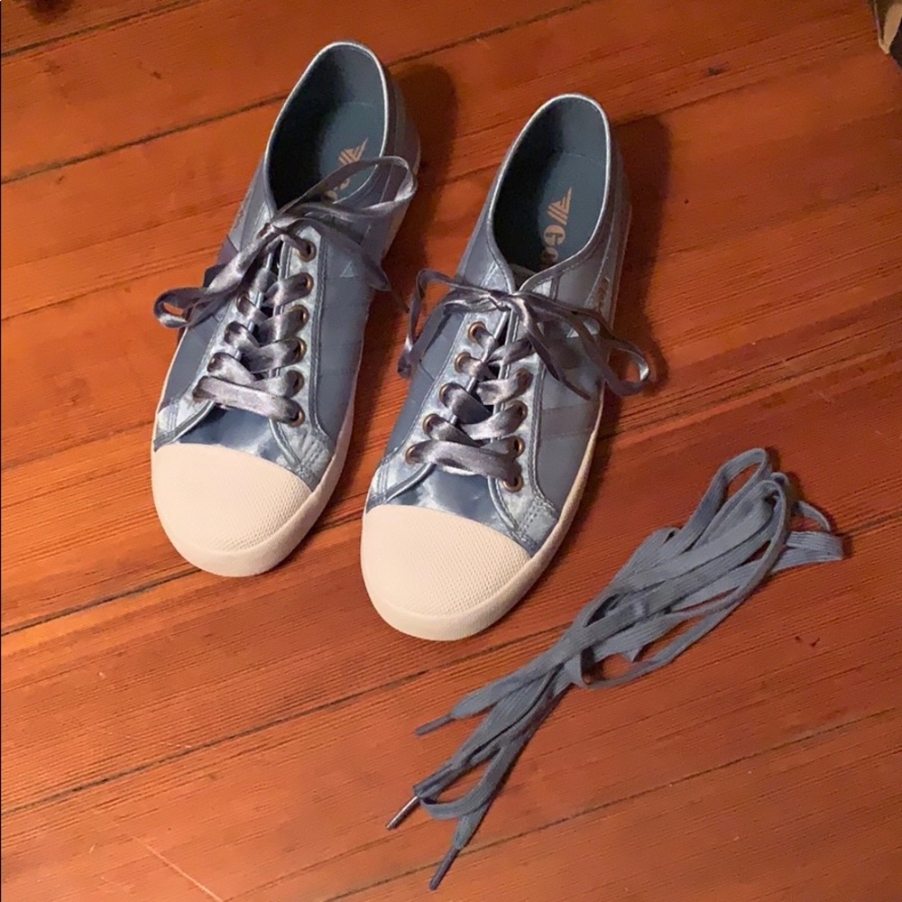 NWT Gola Teal Satin Coaster Sneakers